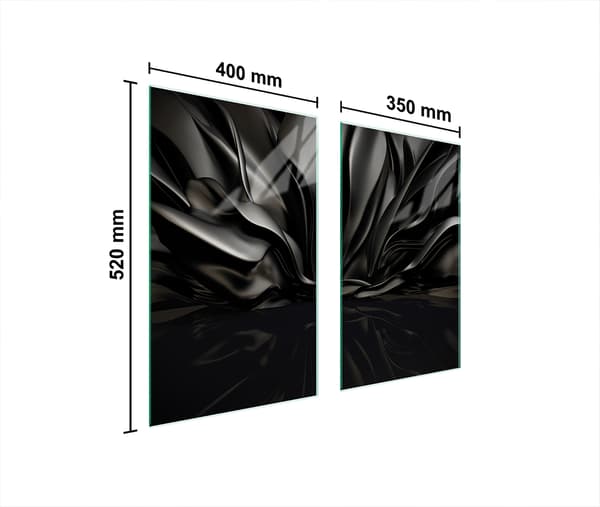 GLASSKYDDSPLÅT FÖR SPIS 75x52 MÖNSTER