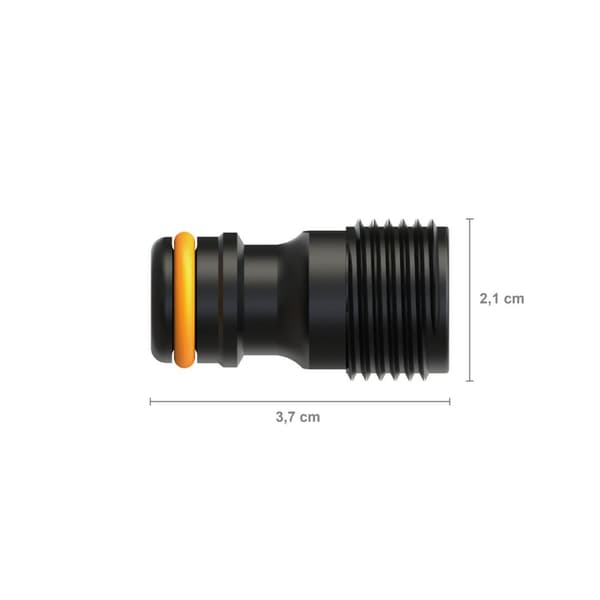 Fiskars Hanaliitin letkuliitin - ulkokierre 21 mm (G1/2")