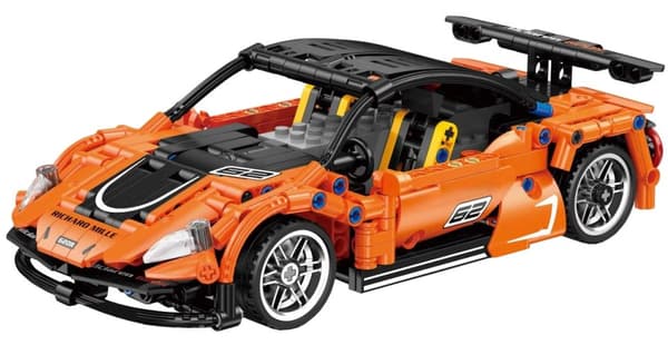 Sportbilsklossset 491 delar Orange