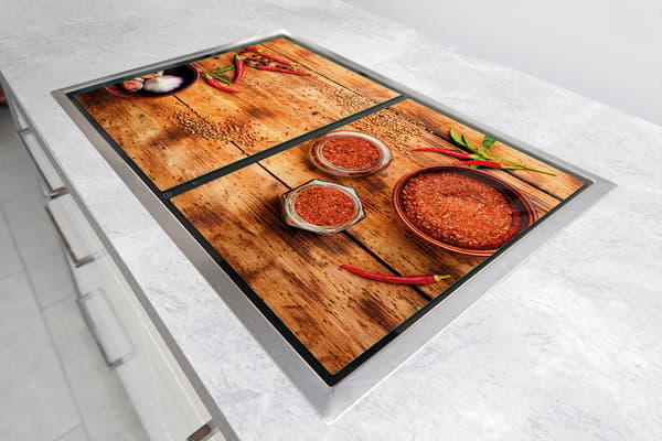GLASSKYDDSPLÅT 75x52 CHILI