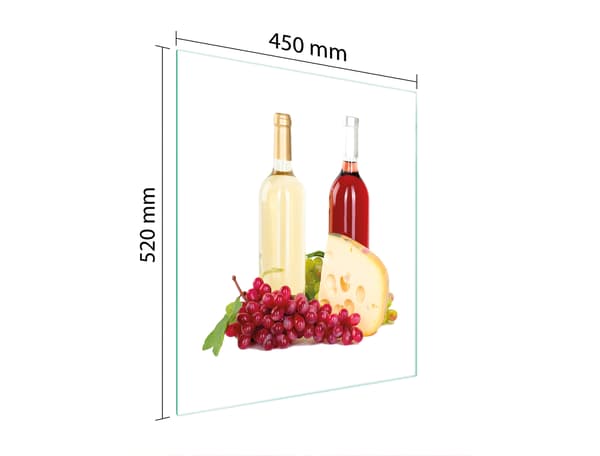 GLAS SKÆREBRÆT 45x52 VIN