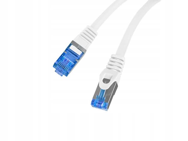 Patchkabel Lanberg S/FTP kat.6A 0,25m LSZH CCA fluke godkänd vit