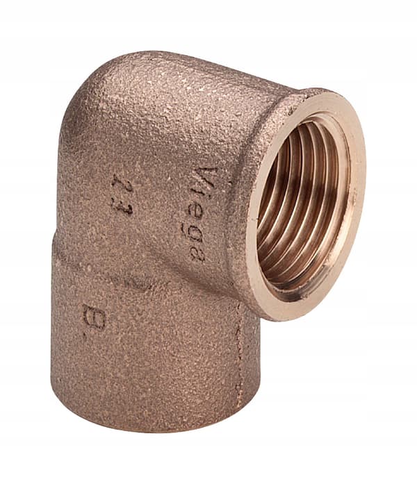Messingbøjning 22x3/4 GW til lodning