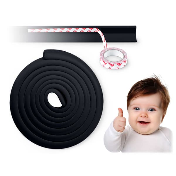 Ricokids 798711 Sort skumsikkerhedstape 6 m