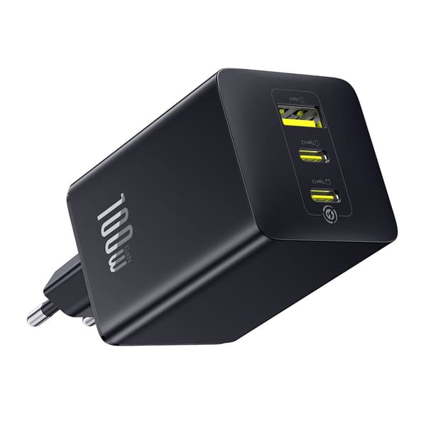 Væglader USB-A USB-C EnerFill FE11 100W - sort