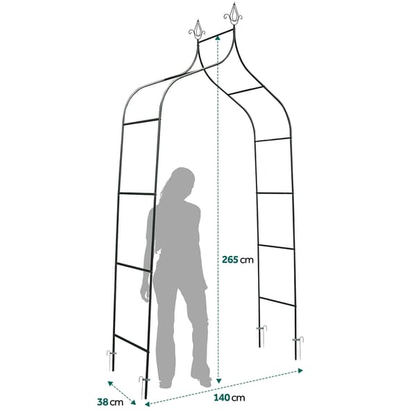 Trädgårdspergolabåge 265 cm Plonos PL-991