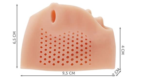 8552 KNYSTKILER TIL 5 TÆER 1 par ELASTISK GEL