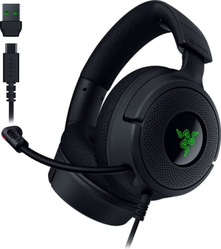 Razer Kraken V4 X Kablet Gaming Headset, Sort