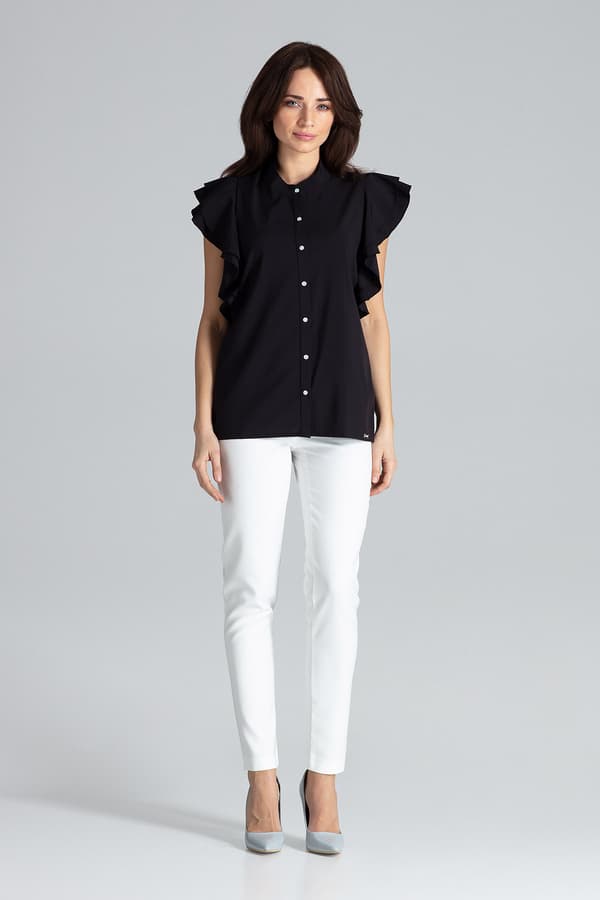 Blus K482 sort medium