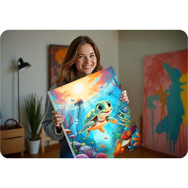 Måla efter nummer-bild 40x50 cm Massido Sköldpadda