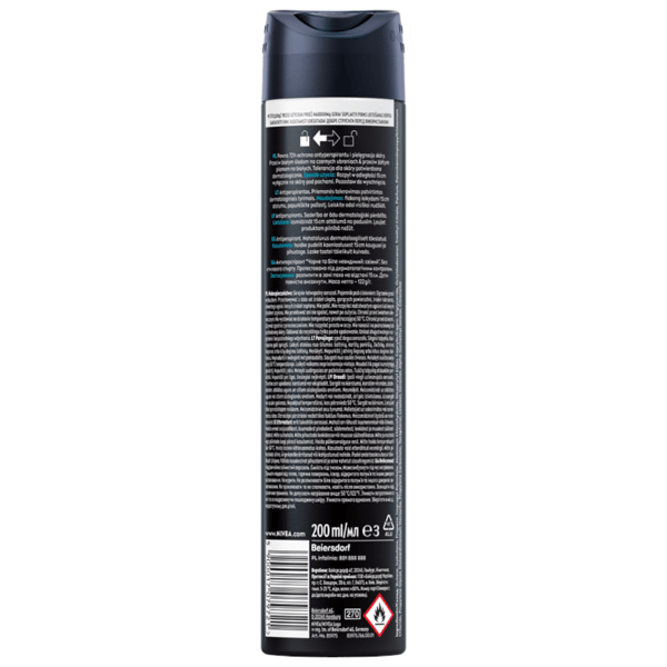 NIVEA MEN Black&White Fresh antiperspirant spray til mænd 72 timer 200 ml