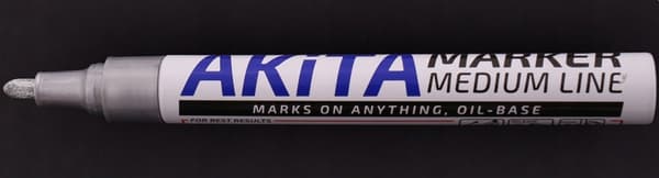 Sølv olielak konstruktionsmarkør