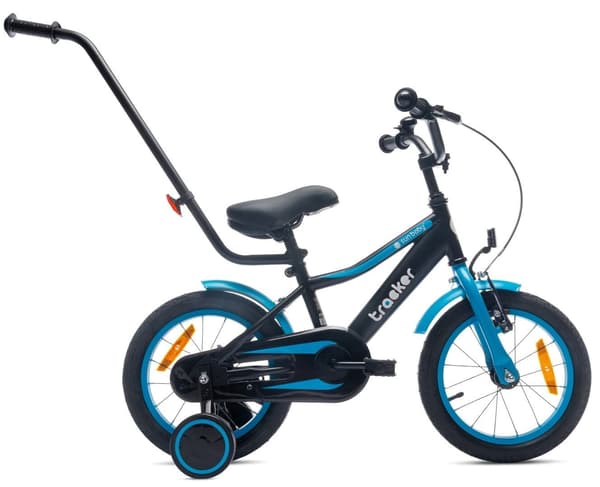 Drengecykel 14 tommer Tracker cykel neonblå