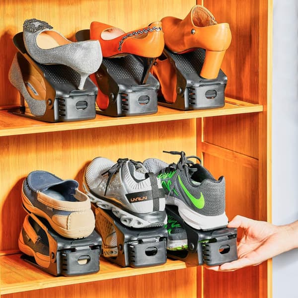 5610 Skoarrangør, Skoholder, Garderobehylde, Sort