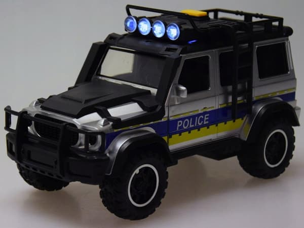 Polis-SUV med kørsel, lys, lyd og åbningsdøre