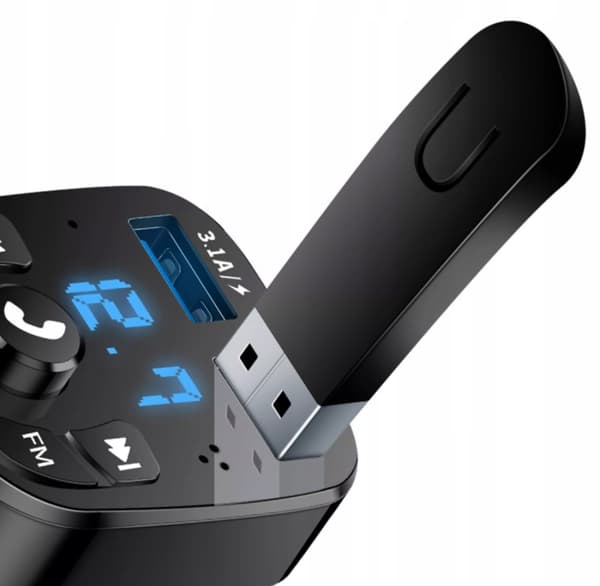 FM-SENDER BLUETOOTH USB-OPLADER 3.1A QC 3.0 Koanni