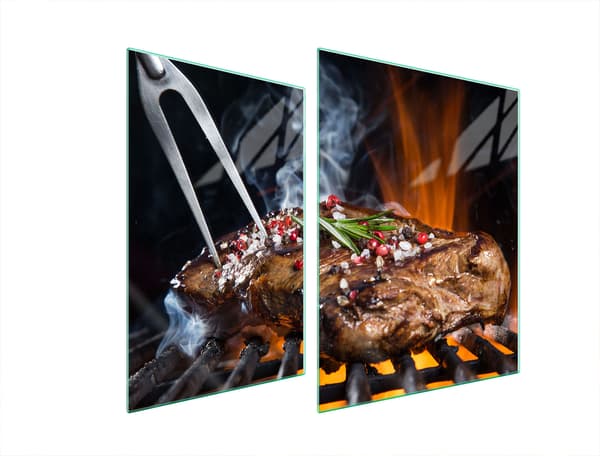 GLASSKYDDSPLÅT FÖR SPIS 70x52 GRILL