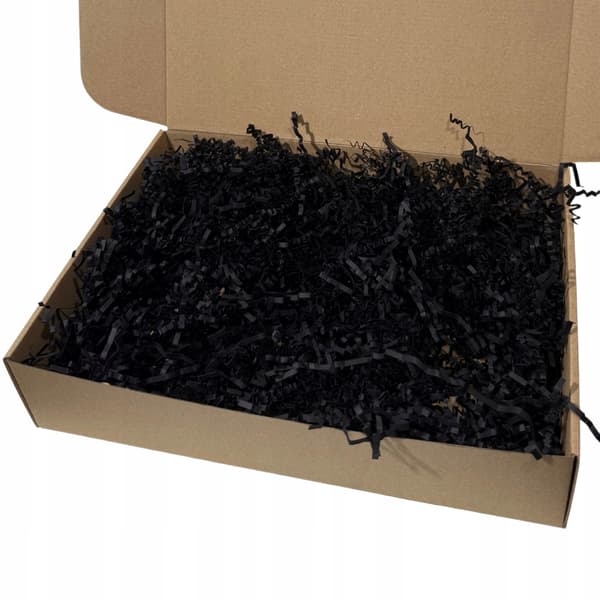 Sort papirkullsfyldstof - 1 kg