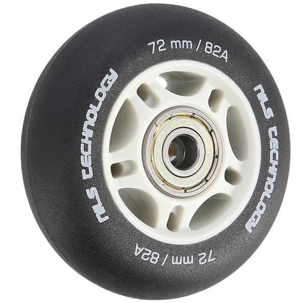 PU 72x24 82A sorte matte (4 stk.) + ABEC-9 (8 stk.) sæt NILS EXTREME