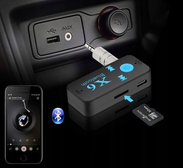 AUX-miniliitäntäinen Bluetooth-audiovastaanotinsovitin