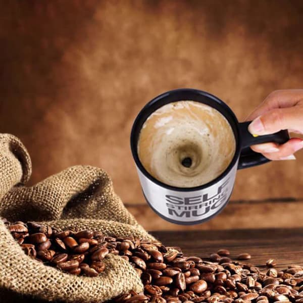 Termisk selvrørende kaffe-/tekop rød 350 ml