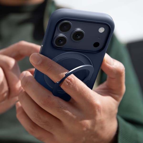 Cloudie iPhone 17 Pro Max-skal med stativ - Blå