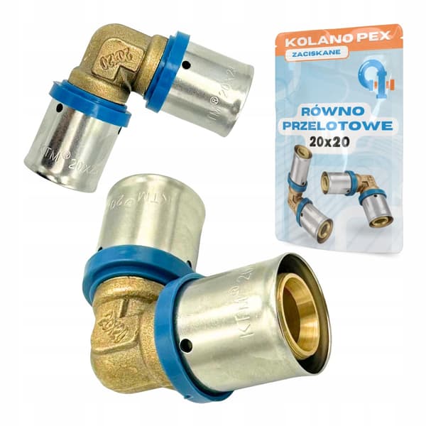 Pex-albue 20x20 forbindelse, lige pressealbue, presse