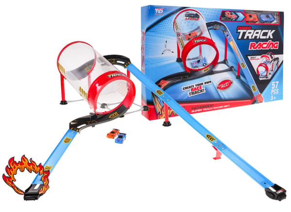 Tunnbana för barn från 3 år. 57 delar + 2 bilar + pull-back-drift.