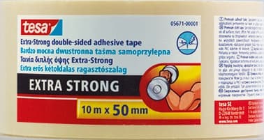 Tesa Extra Strong glat antiglid tape til undermattor 10 m x 50 mm
