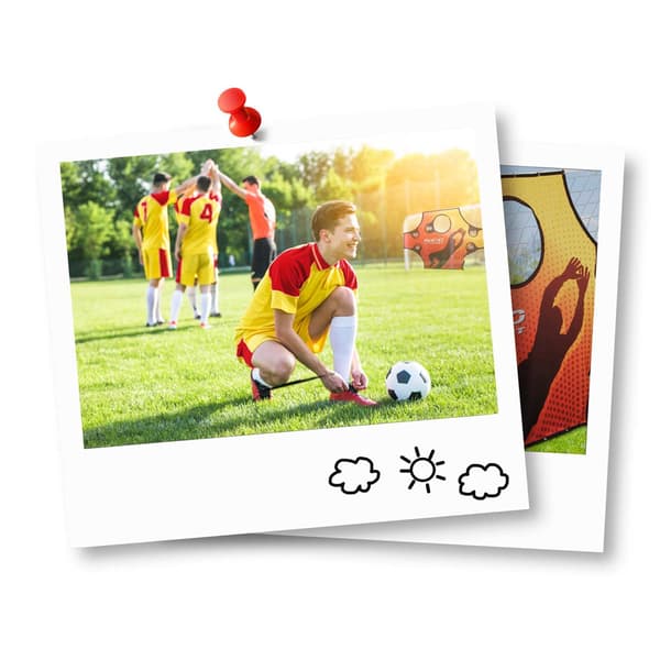 Fodboldmål 245 x 155 x 80 cm + målmåtte