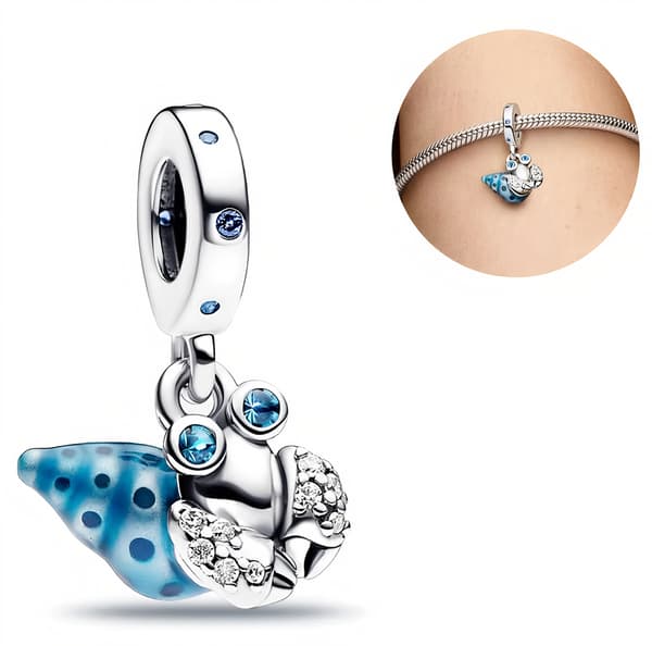 Pandora Blå Eremitkräfta Charm Hänge Charms