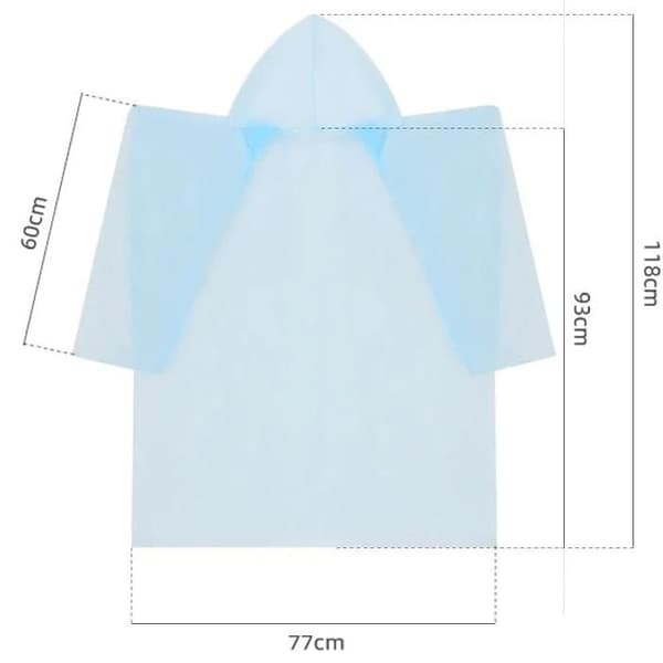 ROCKBROS regnjacka, poncho (15100002002) fluorescerande
