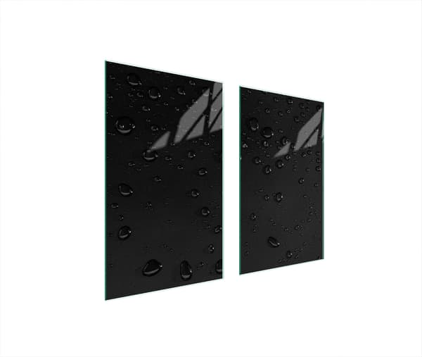 GLASBESKYTTELSESPLADE TIL KOMFUR 75x52 DROPS