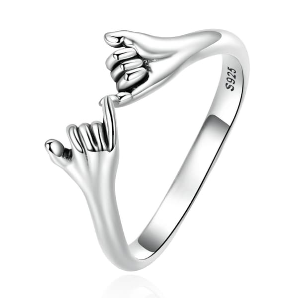 Justerbara silverringvisare Silver S925