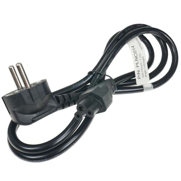 230V strømledning kløverblad | C5 | lige | 1,2m