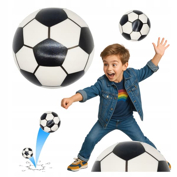 12 x FODBOLD bløde, afslappende ANTI-STRESS bolde 7 CM
