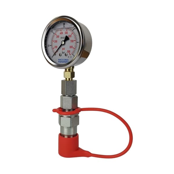 Målesæt, manometer 0-60 bar, hurtigkobling