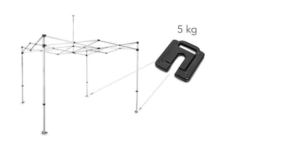 Teltvægt 5 kg