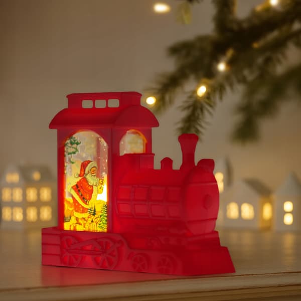 LED-jullokljus röd julgransprydnad VERGIONIC