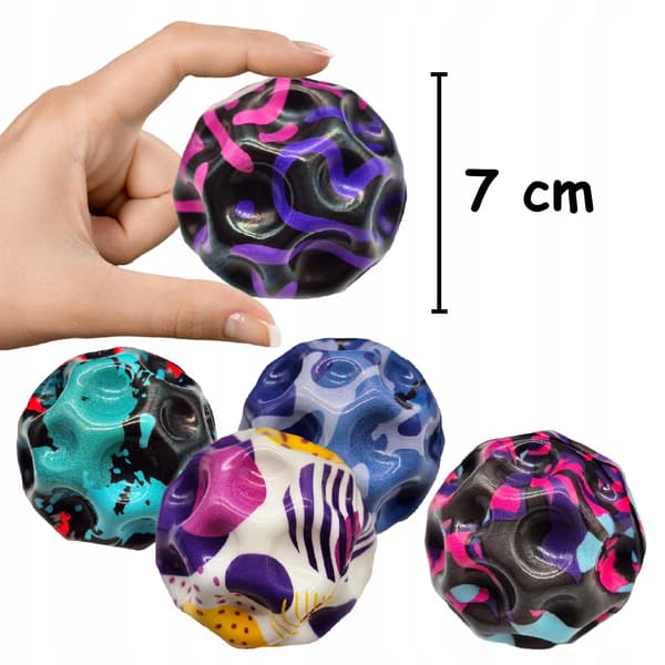 GALAXBOLL springende meteorrumdabel 7 cm