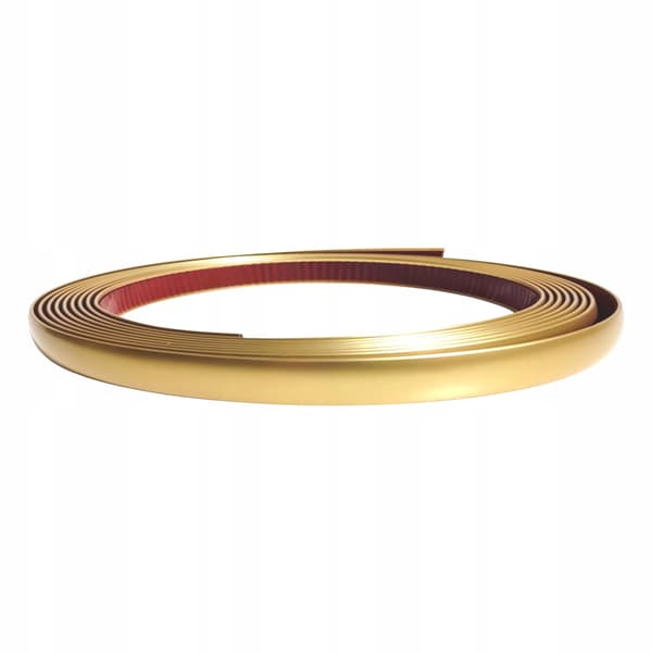 Dekorativ list guld mat 14 mm elastisk selvklæbende 5 meter