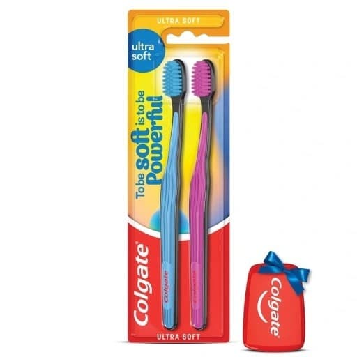 COLGATE Ultra Soft Tandborste Duopack 1-pack - 2 st.