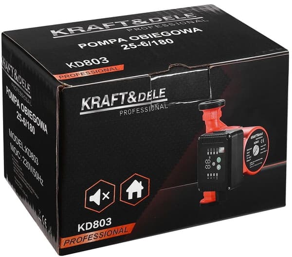 Cirkulationspump 25-60/180 med kontrollpanel | Kraft&Dele