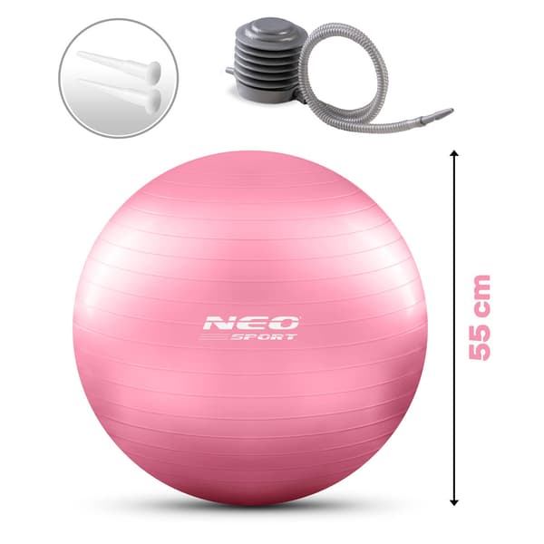 Träningsboll 55 cm NS-950 rosa