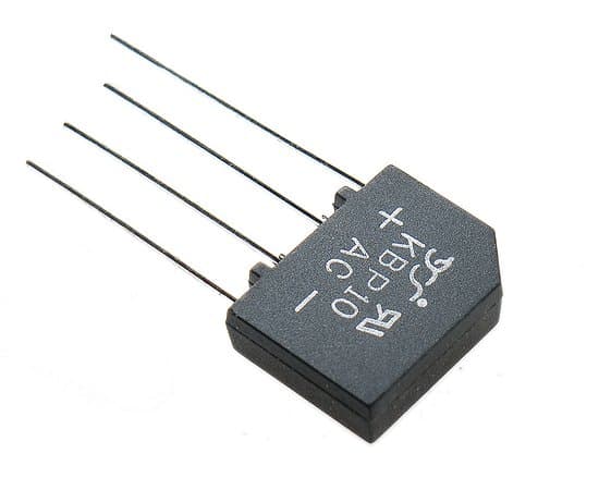 KBP10 2A 1000V litteä silta (2 kpl)