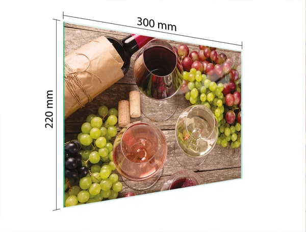 SKÄRBRÄDA I GLAS 30x22 VIN