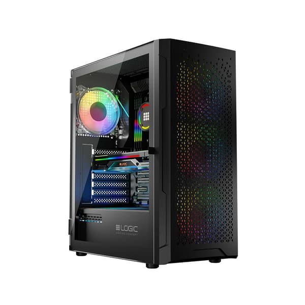 LOGIC Aramis ARGB USB 3.0 musta kotelo