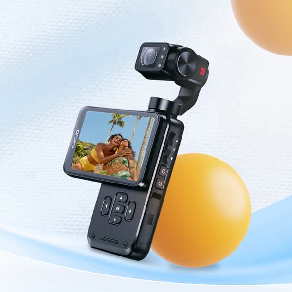 3-akset gimbalkamera til vlog YouTube Pocket M5 5K 3,5'' IPS