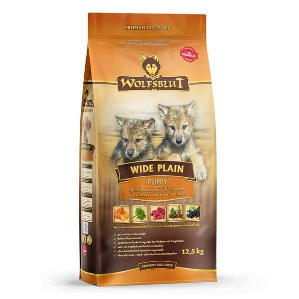 Tørfoder til hunde WOLFSBLUT Wide Plain Puppy 12,5kg
