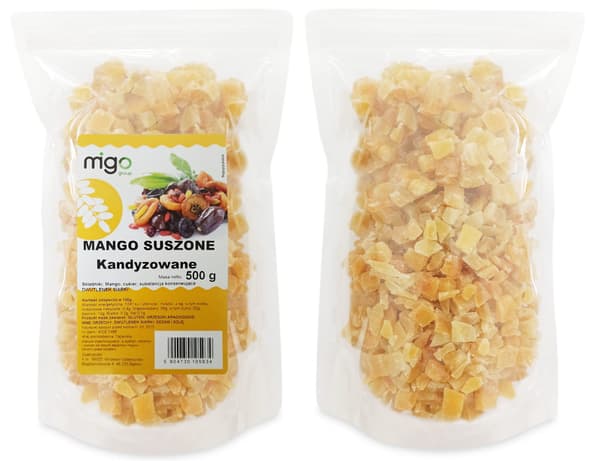 Torkad mango (tärnad) 500g - MIGOgroup